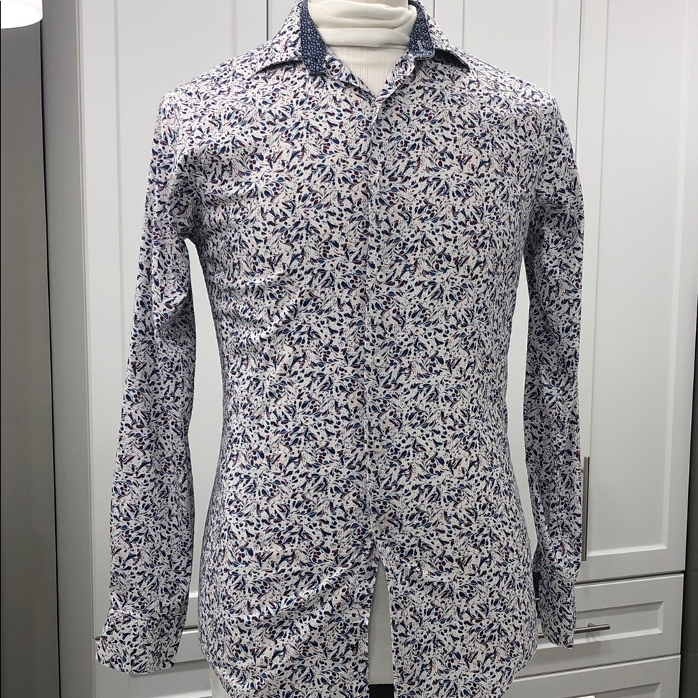 Grafton Men’s Long-Sleeve Button-Down Shirt – Size Small (14–14.5 Neck)